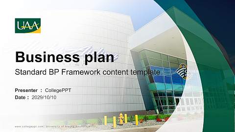 University of Alaska Anchorage Competition/Entrepreneurship Contest PPT Template