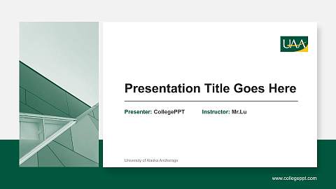 University of Alaska Anchorage General Purpose PPT Template