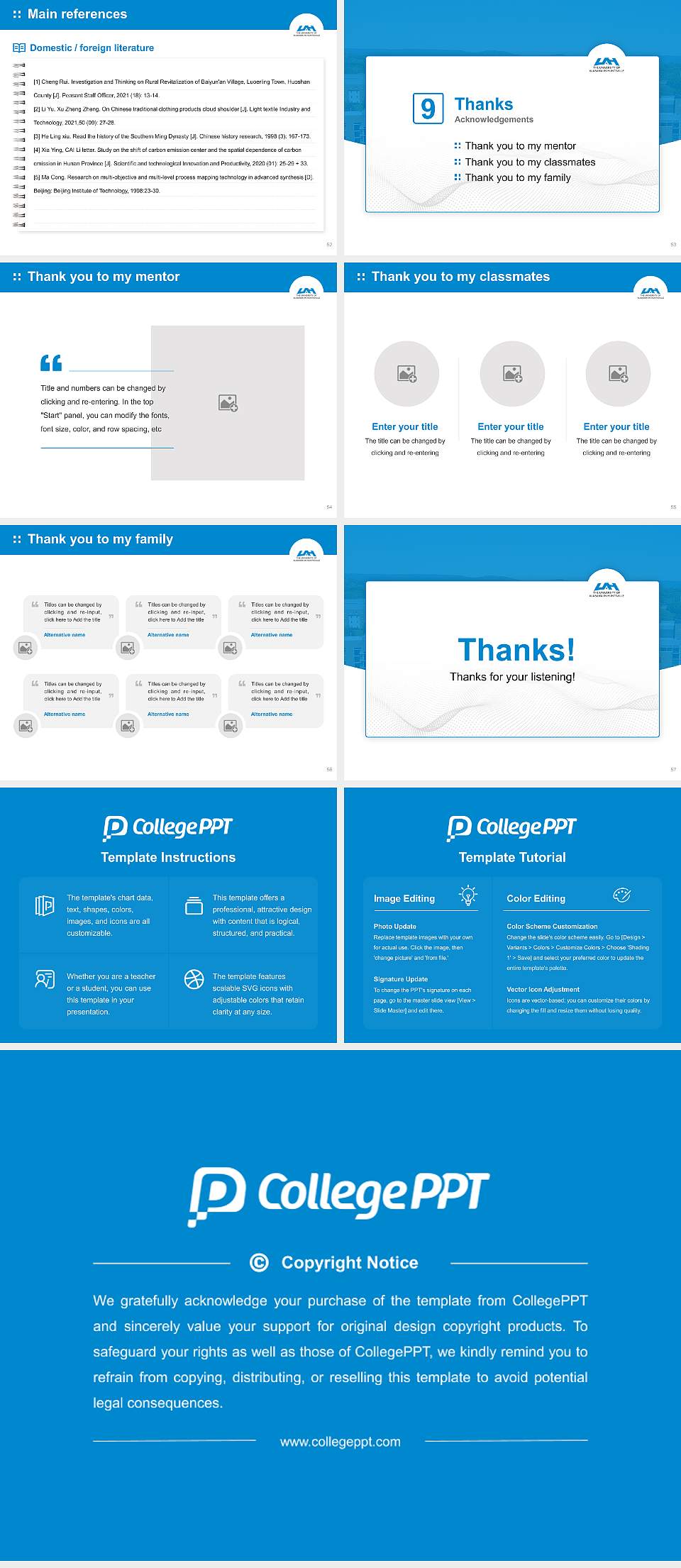 University of Alabama in Huntsville Graduation Thesis Defense PPT Template4:3 ratio PPT effect preview image7