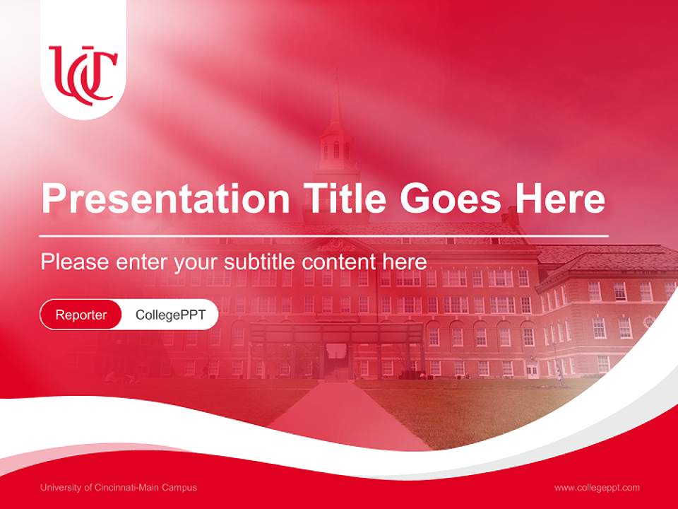 University of Cincinnati-Main Campus Lecture Sharing and Networking Event PPT Template4:3 ratio PPT effect preview image4