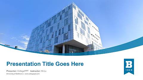 University of Baltimore Course/Courseware Creation PPT Template