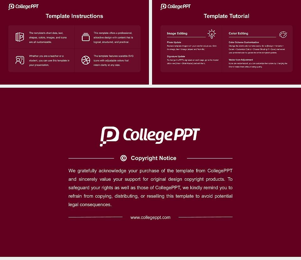 University of Charleston Academic Presentation/Research Findings Report PPT Template16:9 ratio PPT effect preview image5