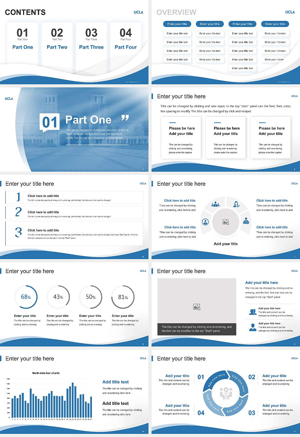 University of California-Los Angeles Lecture Sharing and Networking Event PPT Template16:9 ratio PPT effect preview image2