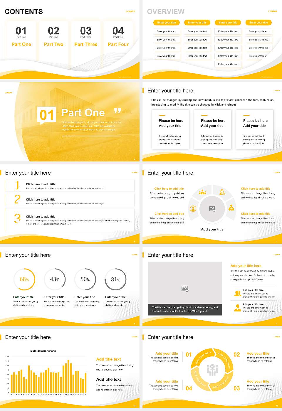University of California-Davis Lecture Sharing and Networking Event PPT Template16:9 ratio PPT effect preview image2