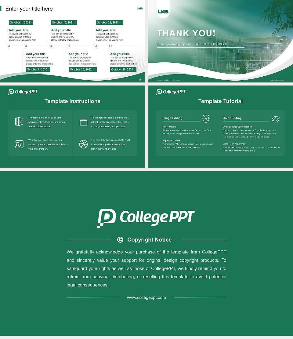 University of Alabama at Birmingham Lecture Sharing and Networking Event PPT Template16:9 ratio PPT effect preview image4
