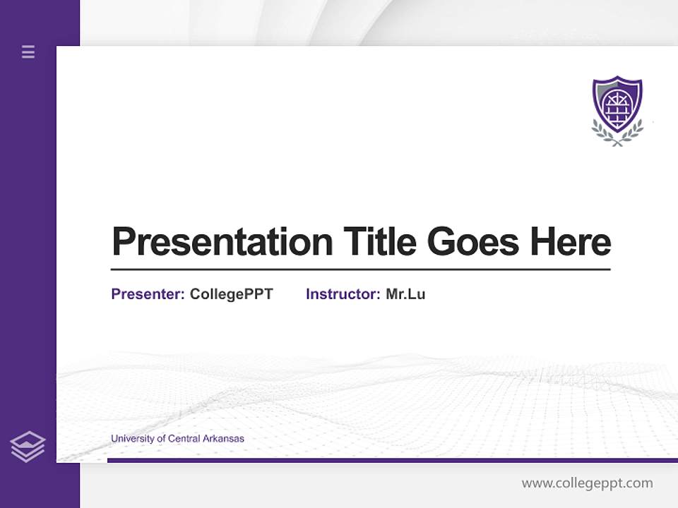 University of Central Arkansas Thesis Proposal/Graduation Defense PPT Template4:3 ratio PPT effect preview image5