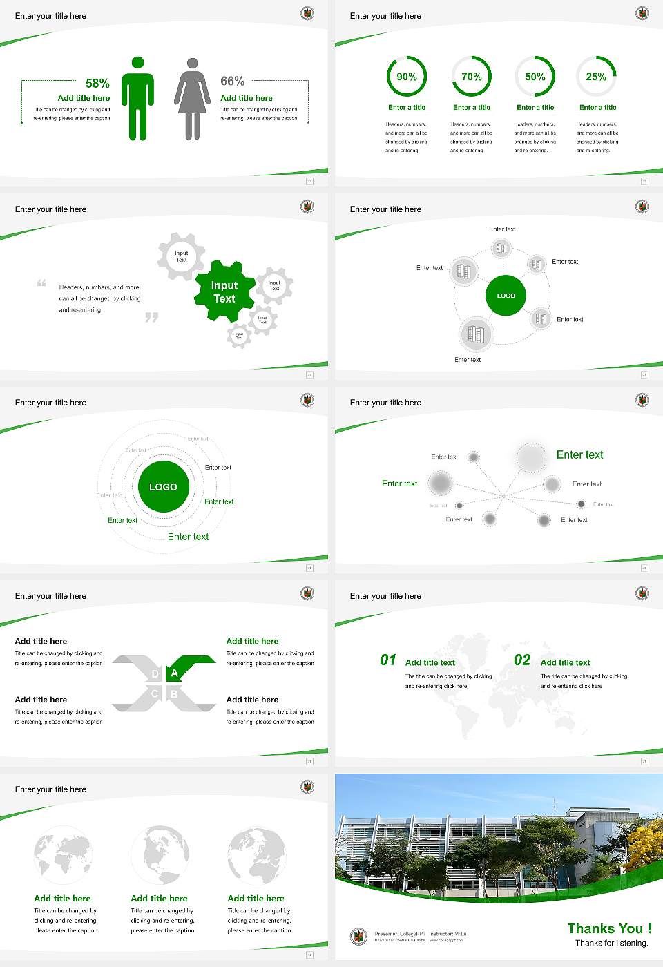 Universidad Central Del Caribe Course/Courseware Creation PPT Template16:9 ratio PPT effect preview image4