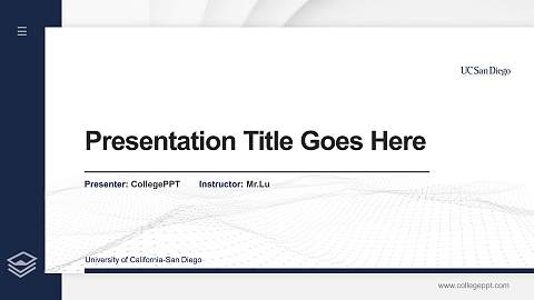University of California-San Diego Thesis Proposal/Graduation Defense PPT Template
