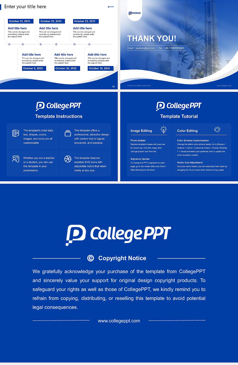 University of California-Riverside Lecture Sharing and Networking Event PPT Template4:3 ratio PPT effect preview image4