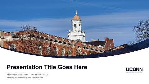 University of Connecticut Course/Courseware Creation PPT Template