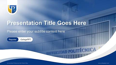 Universidad Politecnica De Puerto Rico Lecture Sharing and Networking Event PPT Template