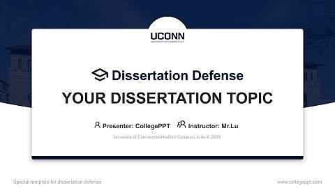 University of Connecticut-Hartford Campus Graduation Thesis Defense PPT Template