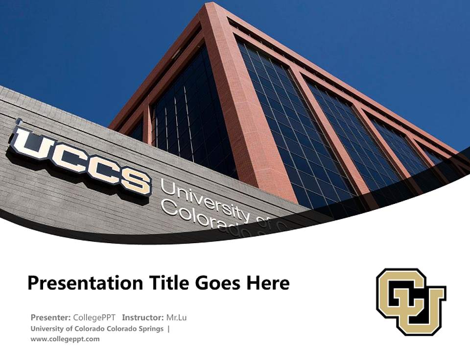 University of Colorado Colorado Springs Course/Courseware Creation PPT Template4:3 ratio PPT effect preview image5