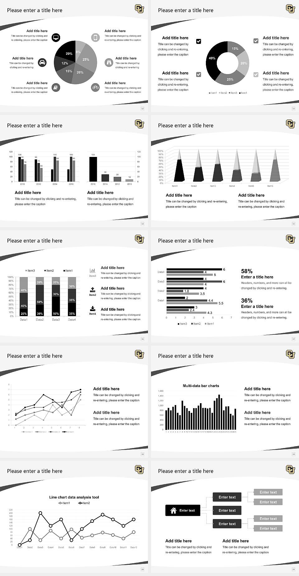 University of Colorado Colorado Springs Course/Courseware Creation PPT Template4:3 ratio PPT effect preview image3