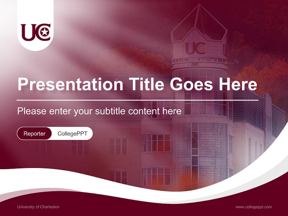 University of Charleston Lecture Sharing and Networking Event PPT Template4:3 ratio PPT effect preview image4
