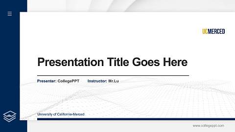 University of California-Merced Thesis Proposal/Graduation Defense PPT Template