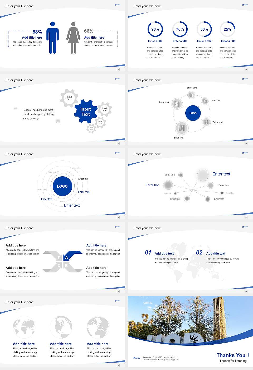 University of California-Riverside Course/Courseware Creation PPT Template16:9 ratio PPT effect preview image4
