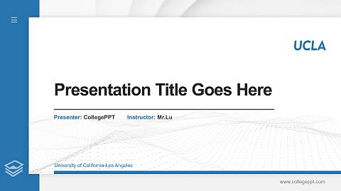 University of California-Los Angeles Thesis Proposal/Graduation Defense PPT Template