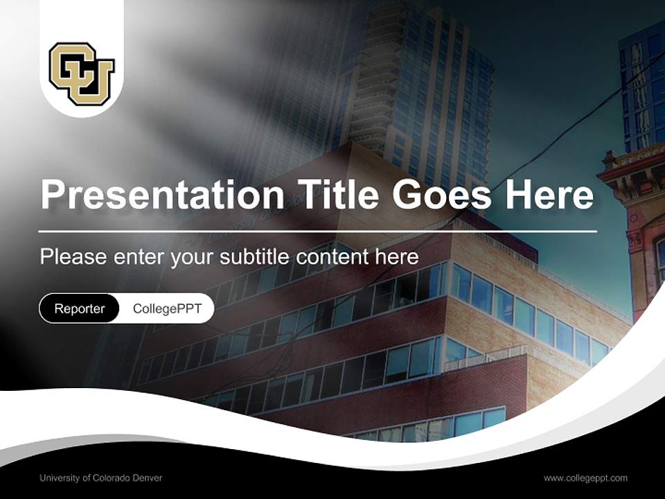 University of Colorado Denver Lecture Sharing and Networking Event PPT Template4:3 ratio PPT effect preview image4
