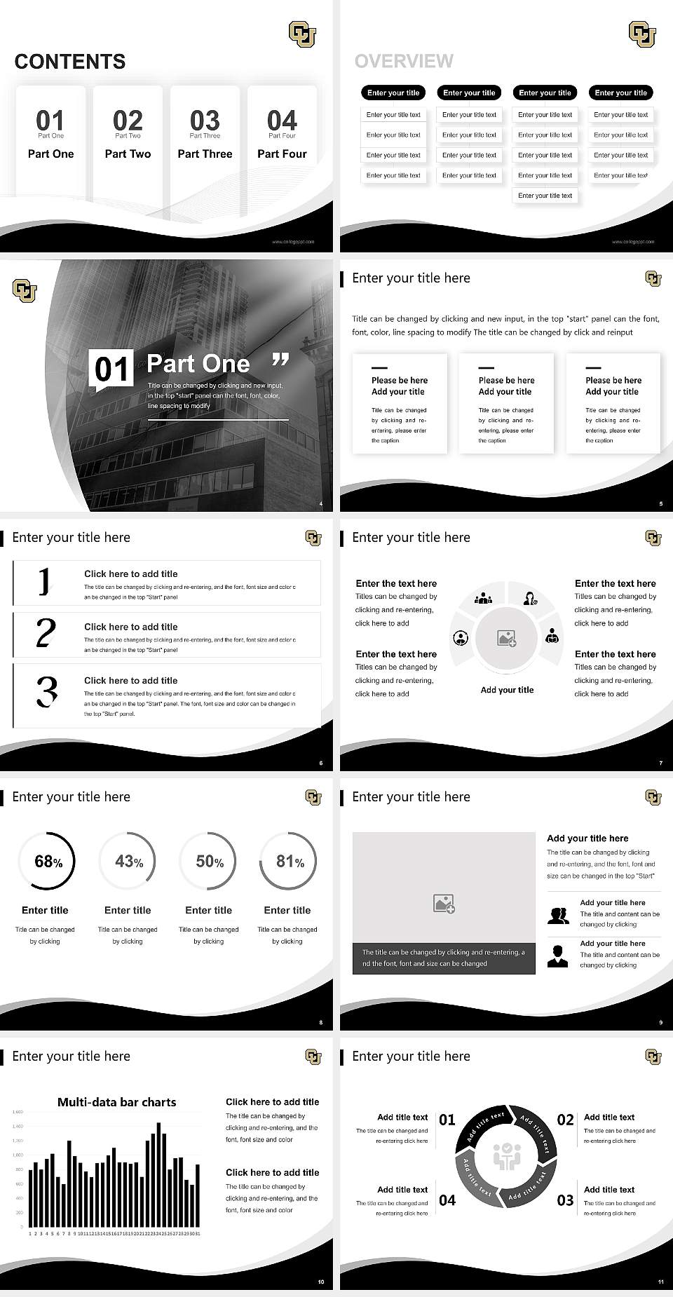 University of Colorado Denver Lecture Sharing and Networking Event PPT Template4:3 ratio PPT effect preview image2