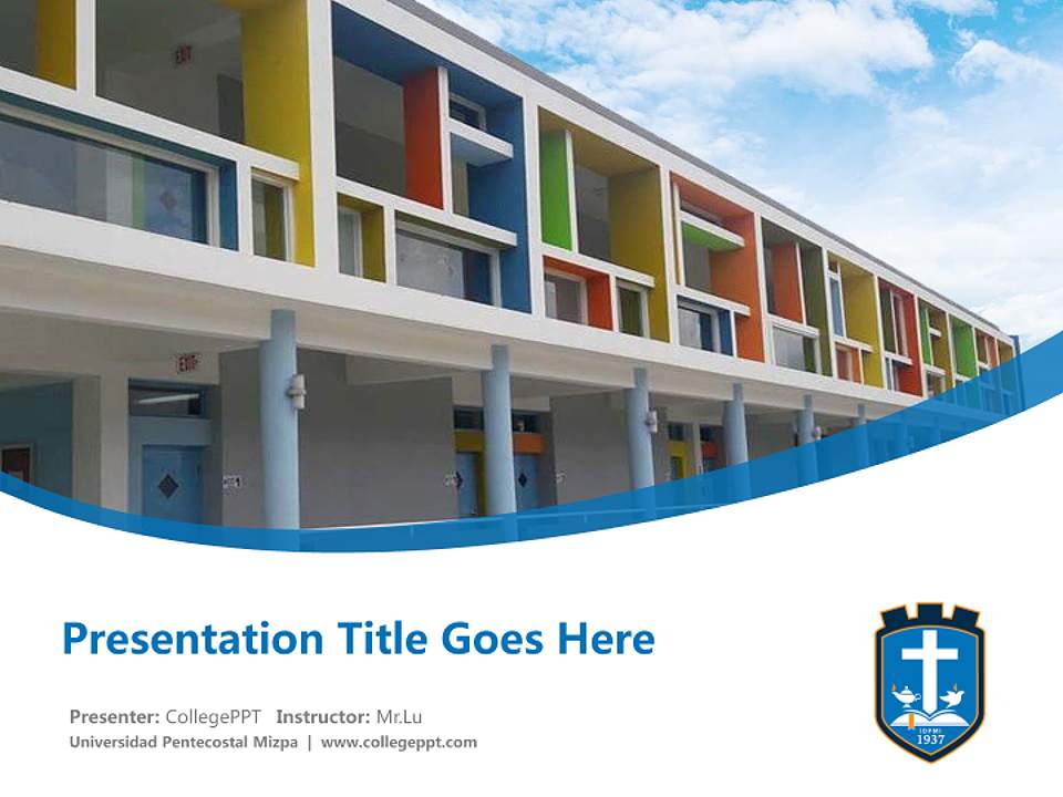 Universidad Pentecostal Mizpa Course/Courseware Creation PPT Template4:3 ratio PPT effect preview image5