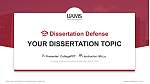 University of Arkansas for Medical Sciences थीसिस रक्षा PPT टेम्पलेट