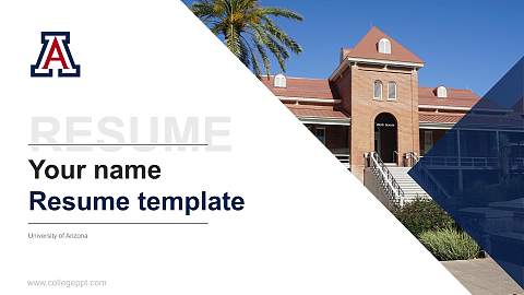 University of Arizona Resume PPT Template