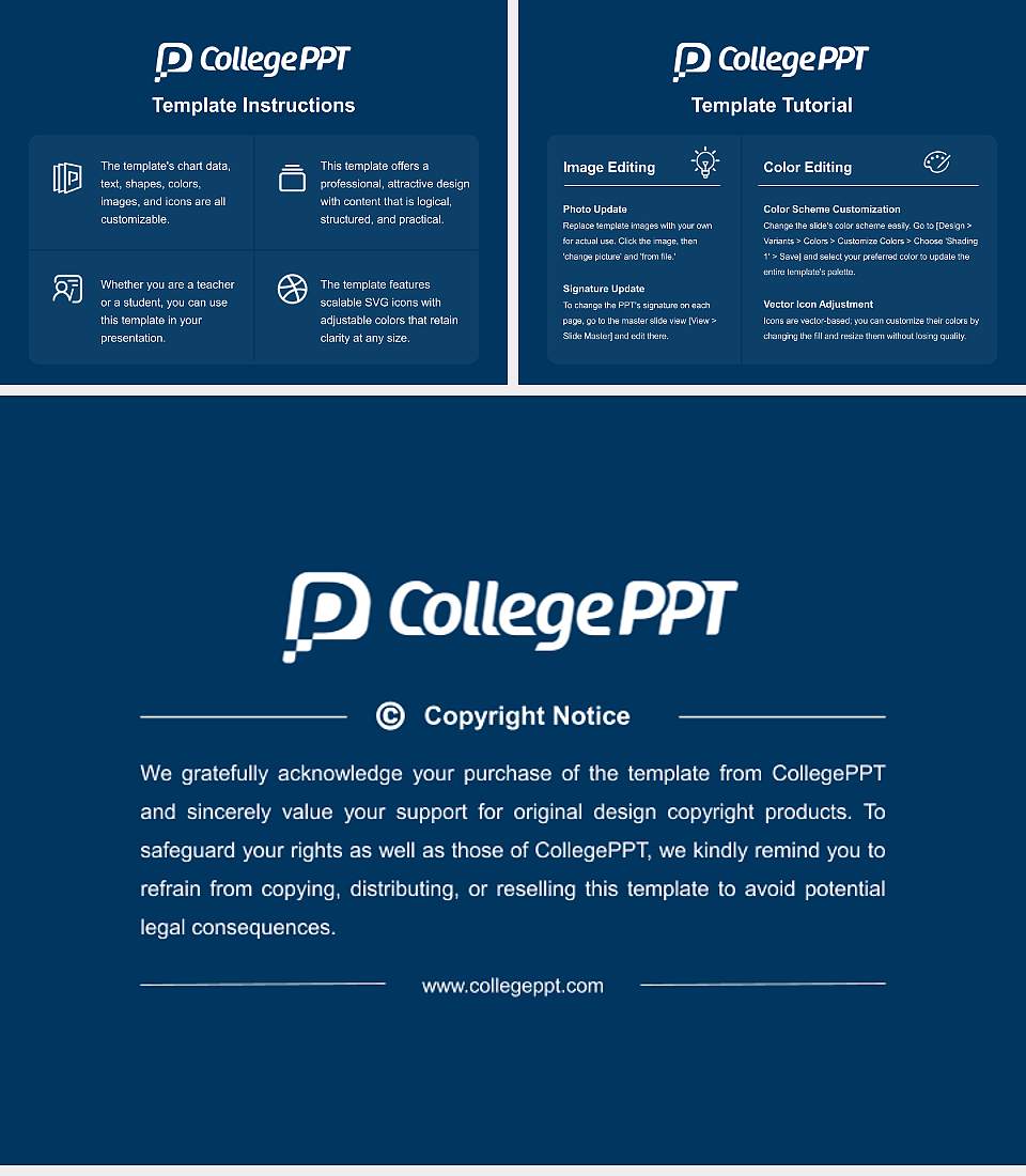 University of California-Santa Barbara Course/Courseware Creation PPT Template4:3 ratio PPT effect preview image5