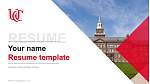University of Cincinnati-Main Campus履歴書PPTテンプレート