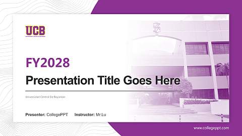 Universidad Central De Bayamon Academic Presentation/Research Findings Report PPT Template
