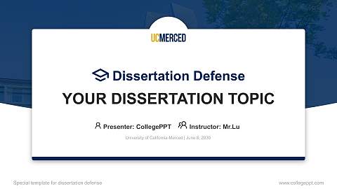 University of California-Merced Graduation Thesis Defense PPT Template