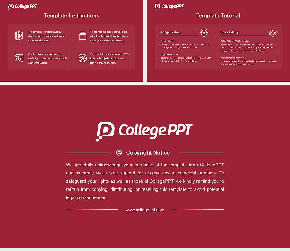 University of Arkansas Course/Courseware Creation PPT Template16:9 ratio PPT effect preview image5
