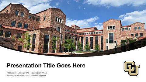 University of Colorado Boulder Course/Courseware Creation PPT Template