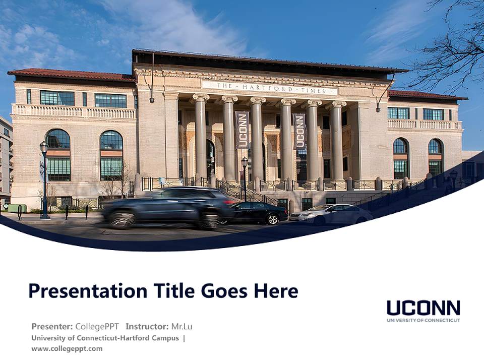 University of Connecticut-Hartford Campus Course/Courseware Creation PPT Template4:3 ratio PPT effect preview image5