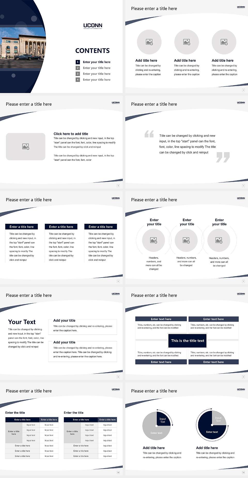 University of Connecticut-Hartford Campus Course/Courseware Creation PPT Template4:3 ratio PPT effect preview image2