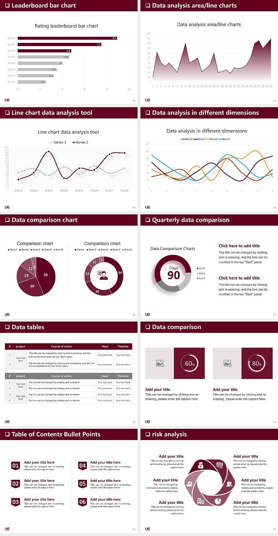 University of Charleston General Purpose PPT Template4:3 ratio PPT effect preview image4