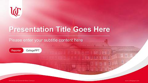 University of Cincinnati-Main Campus Lecture Sharing and Networking Event PPT Template