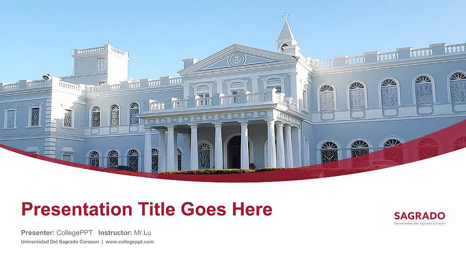 Universidad Del Sagrado Corazon Course/Courseware Creation PPT Template16:9 ratio PPT effect preview image