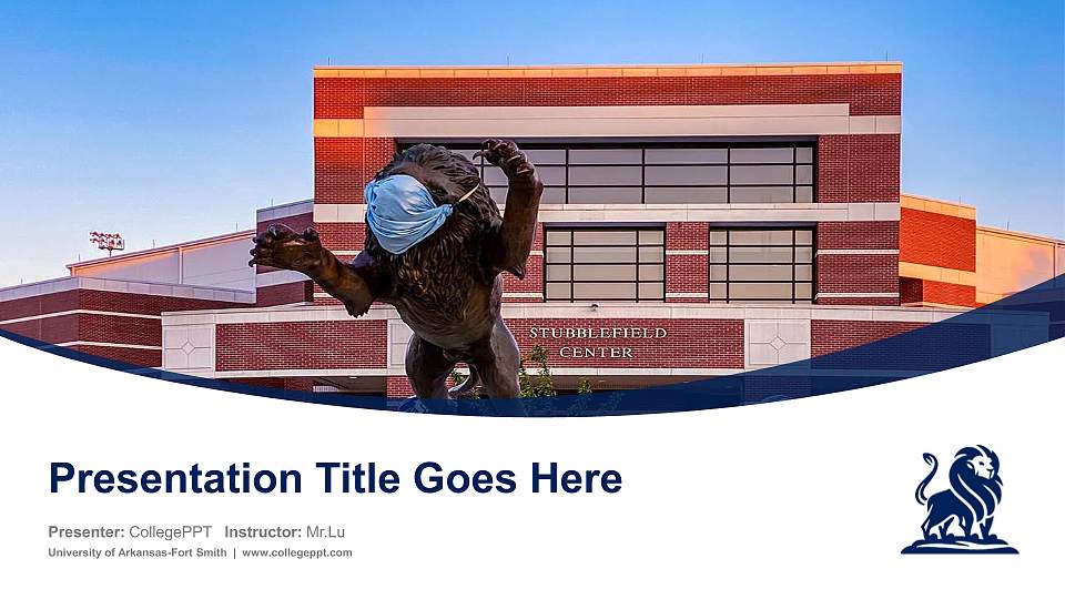 University of Arkansas-Fort Smith Course/Courseware Creation PPT Template16:9 ratio PPT effect preview image