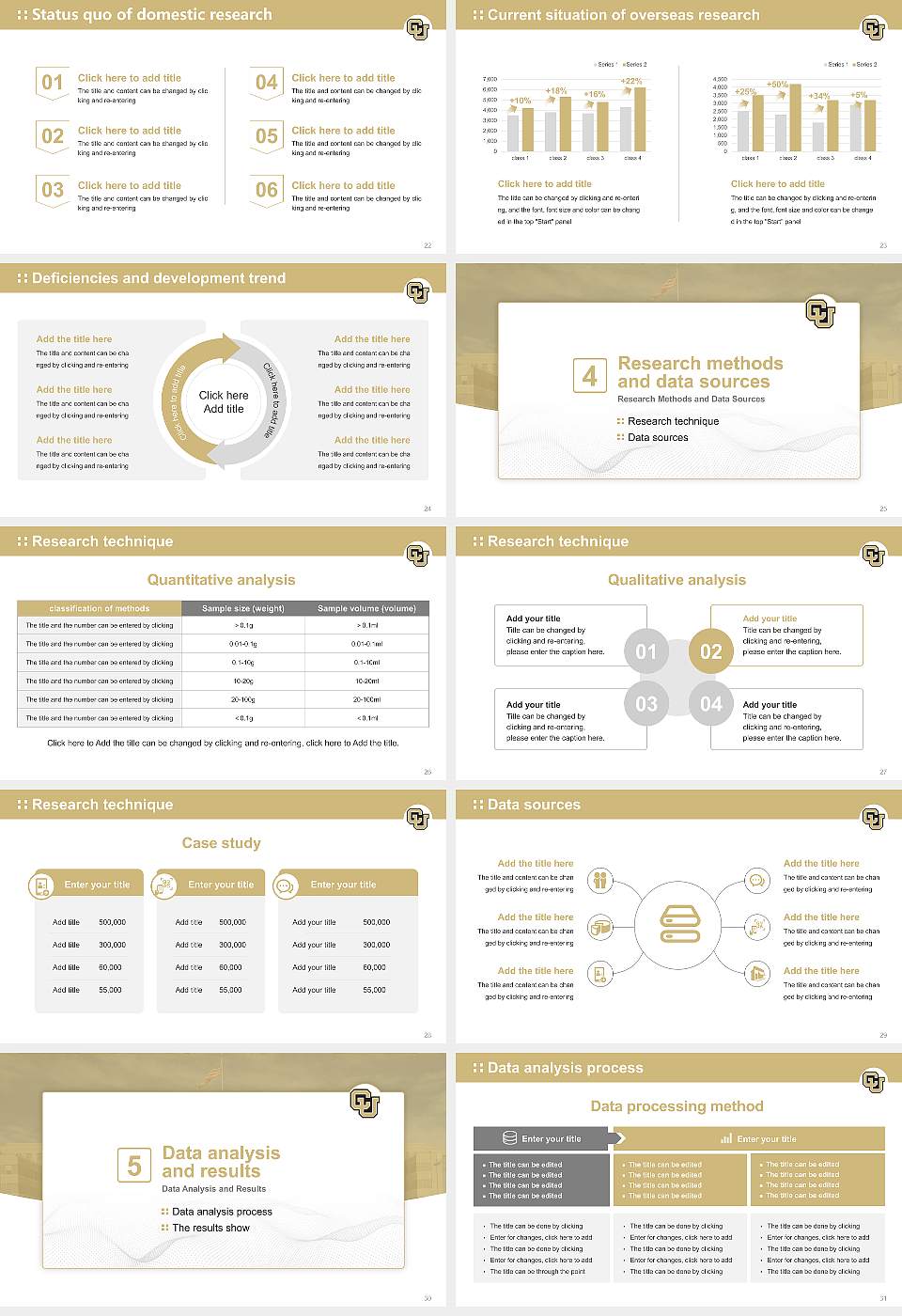University of Colorado Anschutz Medical Campus Graduation Thesis Defense PPT Template16:9 ratio PPT effect preview image4