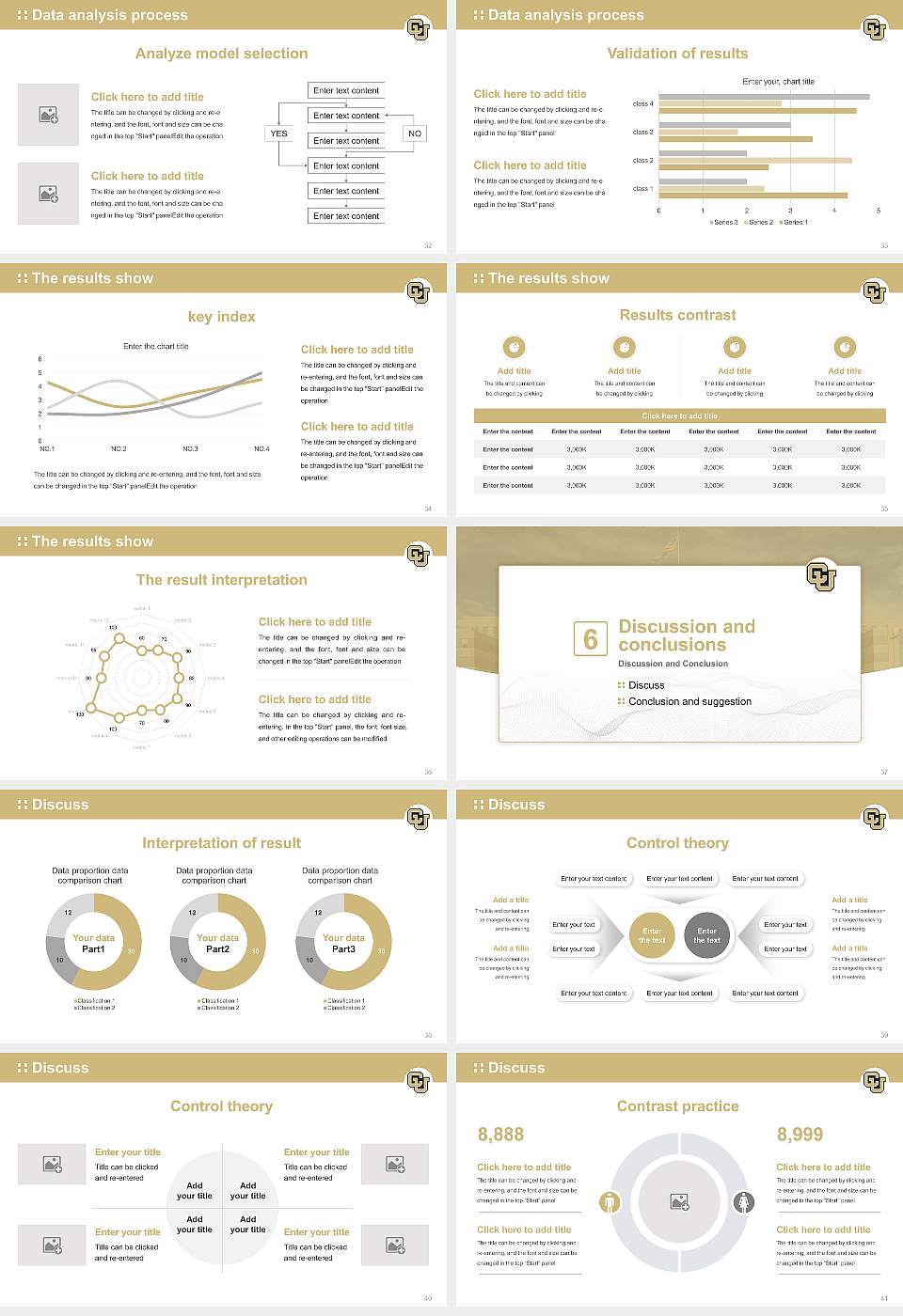 University of Colorado Anschutz Medical Campus Graduation Thesis Defense PPT Template16:9 ratio PPT effect preview image5