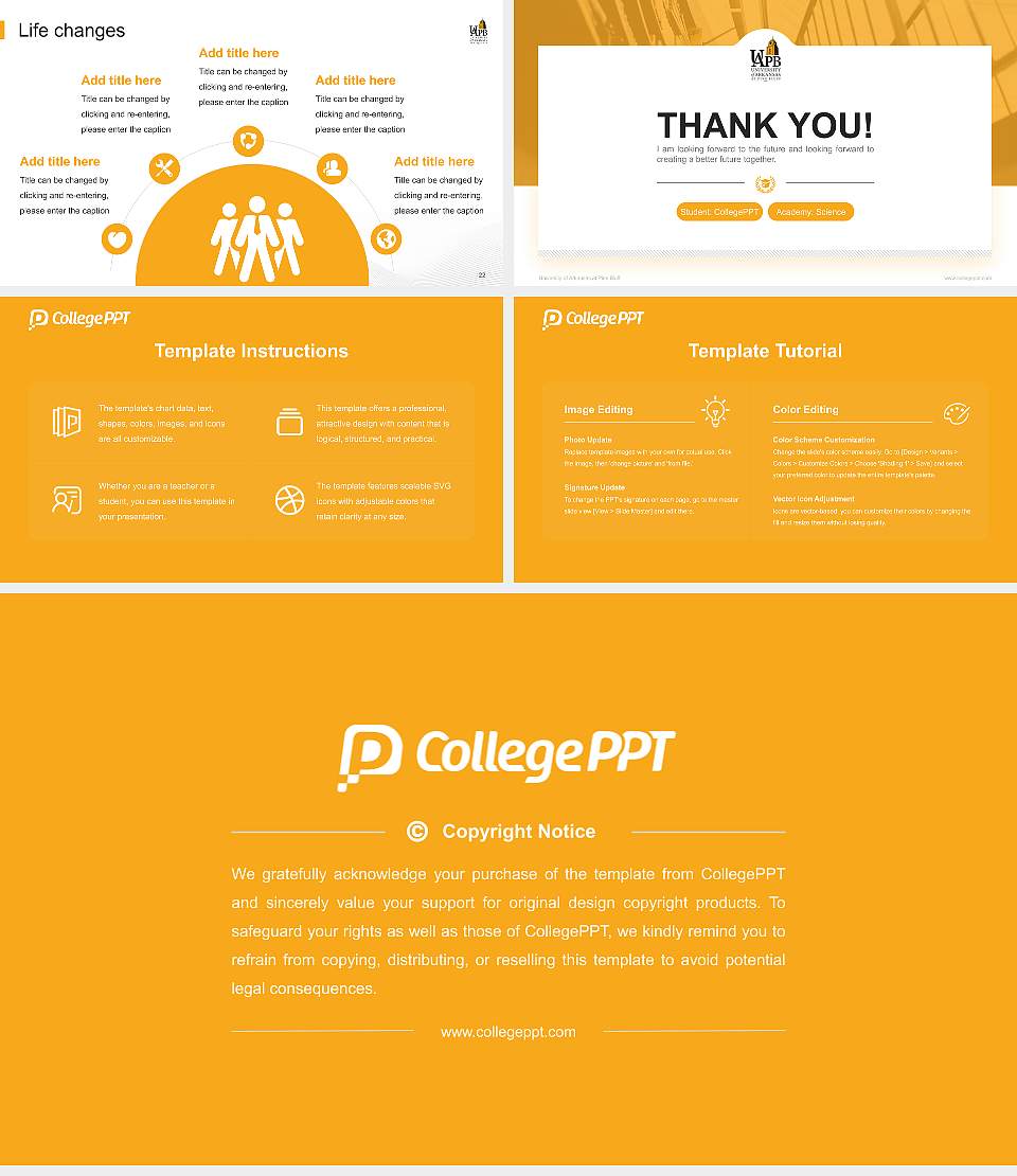 University of Arkansas at Pine Bluff National Scholarship Defense PPT Template16:9 ratio PPT effect preview image4