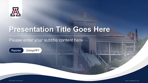 University of Arizona Lecture Sharing and Networking Event PPT Template