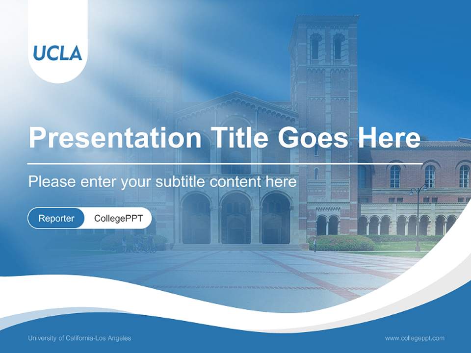 University of California-Los Angeles Lecture Sharing and Networking Event PPT Template4:3 ratio PPT effect preview image4