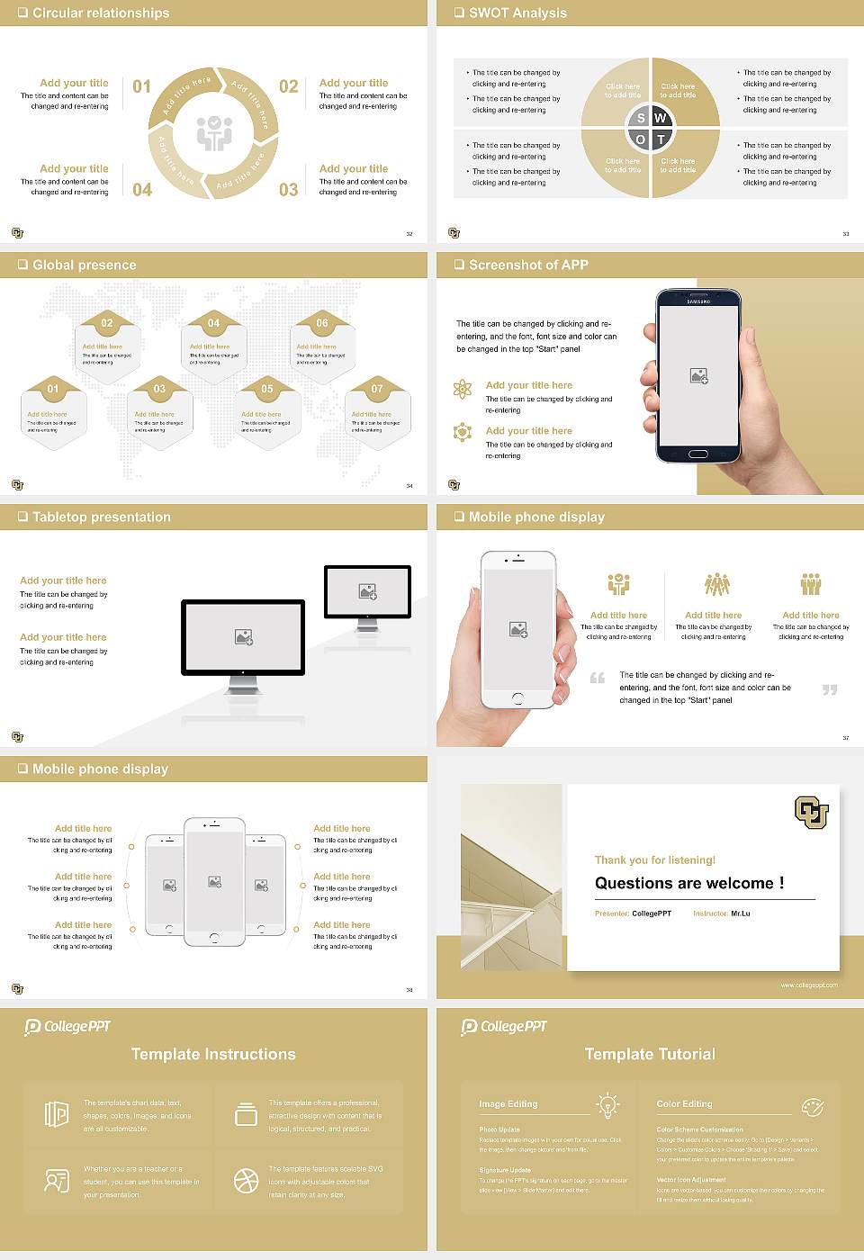 University of Colorado Anschutz Medical Campus General Purpose PPT Template16:9 ratio PPT effect preview image5