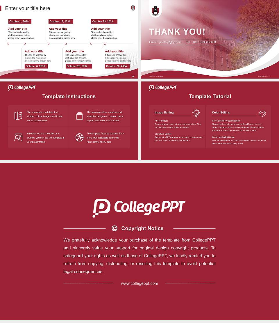 University of Arkansas Lecture Sharing and Networking Event PPT Template16:9 ratio PPT effect preview image4