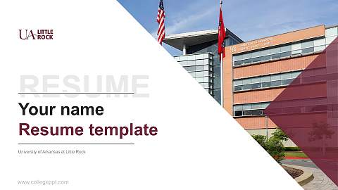 University of Arkansas at Little Rock Resume PPT Template