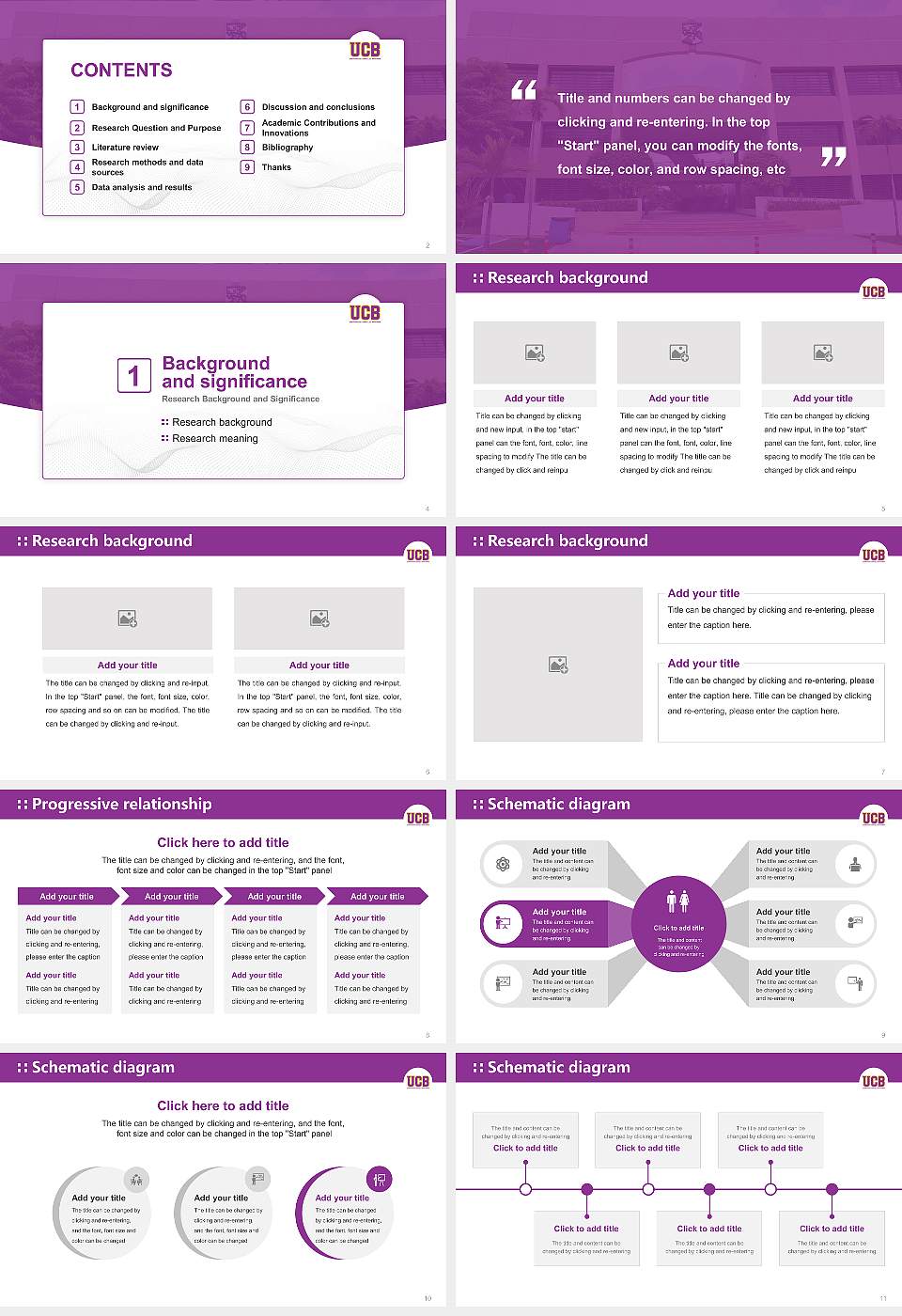 Universidad Central De Bayamon Graduation Thesis Defense PPT Template16:9 ratio PPT effect preview image2