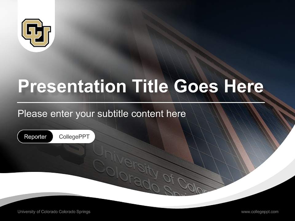 University of Colorado Colorado Springs Lecture Sharing and Networking Event PPT Template4:3 ratio PPT effect preview image4