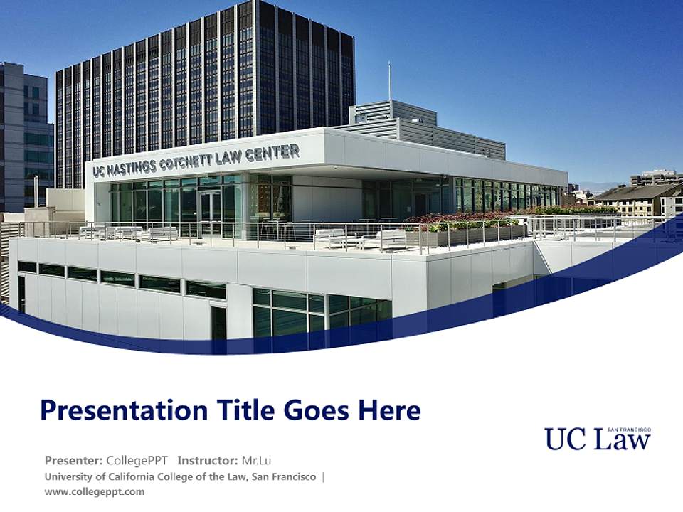 University of California College of the Law, San Francisco Course/Courseware Creation PPT Template4:3 ratio PPT effect preview image5